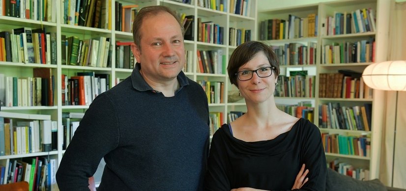 Der Vorstand der RiffReporter: die freien Journalisten Christian Schwägerl und Tanja Krämer. Foto: T. Merkau/Raiffeisen-Verein