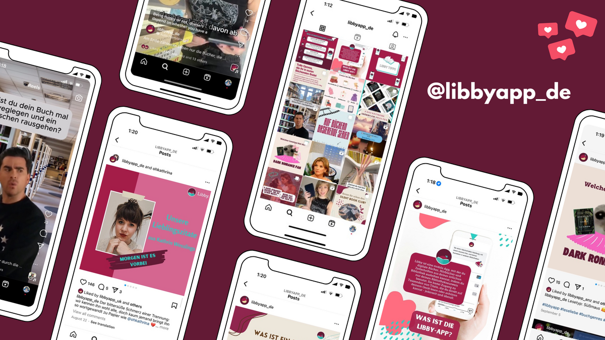 Der Instagram-Accounts @libbyapp_de bietet Buchempfehlungen und Informationen zur Libby-App für deutschsprachige Nutzer. Foto: OverDrive