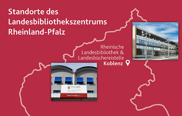 Der nördlichste Standort des Landesbibliothekszentrums Rheinland-Pfalz: Die Rheinische Landesbibliothek & Landesbüchereistelle Koblenz. Außerdem gibt es Standorte in Neustadt/Weinstraße, Speyer und Zweibrücken. Abbildung: LBZ