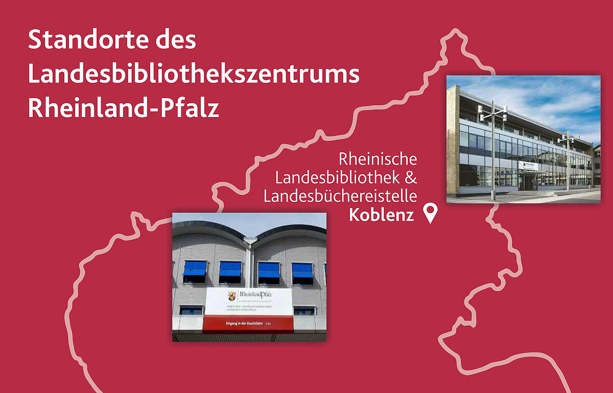 Der nördlichste Standort des Landesbibliothekszentrums Rheinland-Pfalz: Die Rheinische Landesbibliothek & Landesbüchereistelle Koblenz. Außerdem gibt es Standorte in Neustadt/Weinstraße, Speyer und Zweibrücken. Abbildung: LBZ